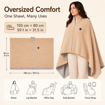 Toasty Blanki heated shawl lifestyle